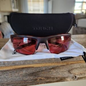 Torch DNA Brown Tortoise Sunglasses with Case FRAMES ONLY